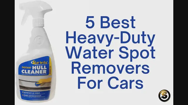 'Video thumbnail for 5 Best Heavy-Duty Water Spot Removers For Cars'