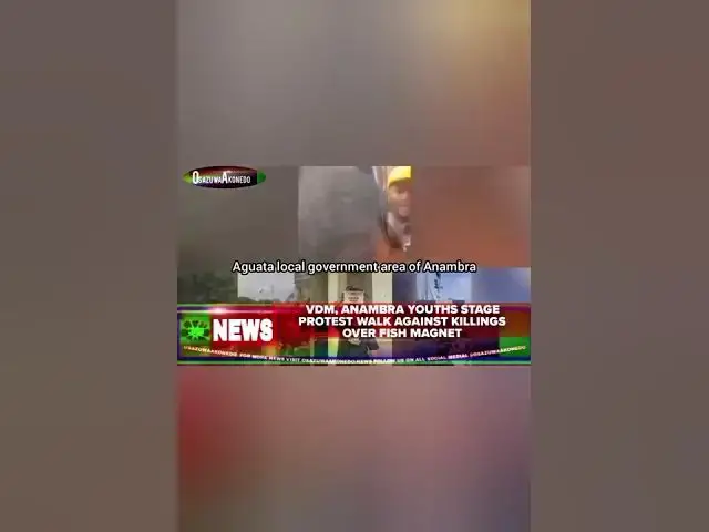 Video thumbnail for VDM, Anambra Youths Stage Protest Walk Against Killings Over Fish Magnet