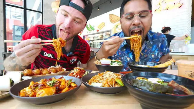 'Video thumbnail for 11 a.m. ASIAN FOOD Mukbang in Miami, Florida!! Tteokbokki, Pork Buns & Zombie Cake!!'