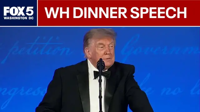 Video thumbnail for President Donald Trump shares speech at rescheduled White House Correspondents’ Dinner