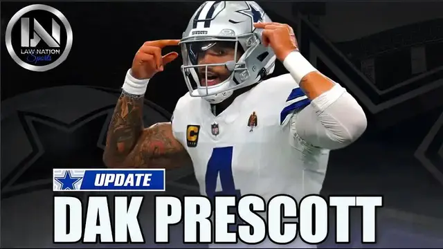 Video thumbnail for law nation sports: cowboys dak prescott injury update, george pickens contract, and eagles week preview