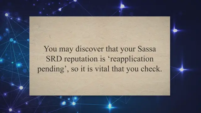 'Video thumbnail for How to fix pending Sassa R350 srd grant'