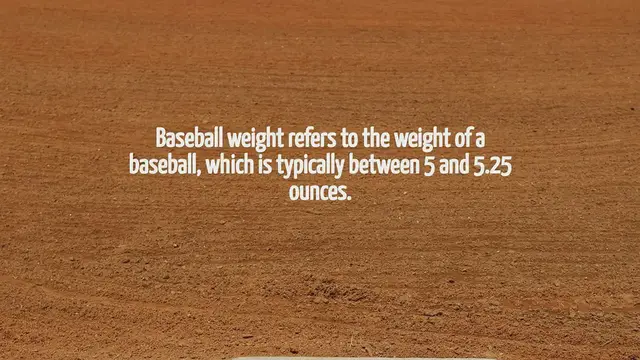 Video thumbnail for How Much Does A Baseball Weight