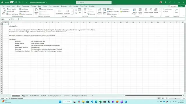 Video thumbnail for XeroBudgetMaker