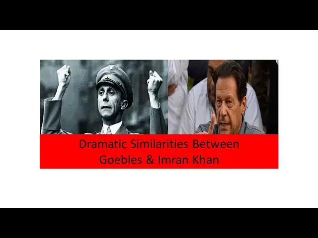 Video thumbnail for Dramatic Similarities between Goebbels and Imran Khan | #germany #imrankhan