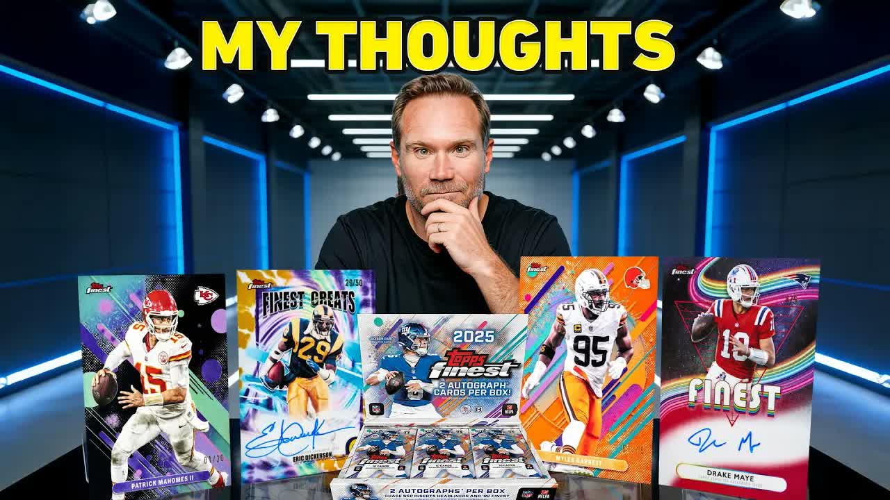 Video thumbnail for Sports Card Investor: 2025 Topps Finest Football Box Break & Review!