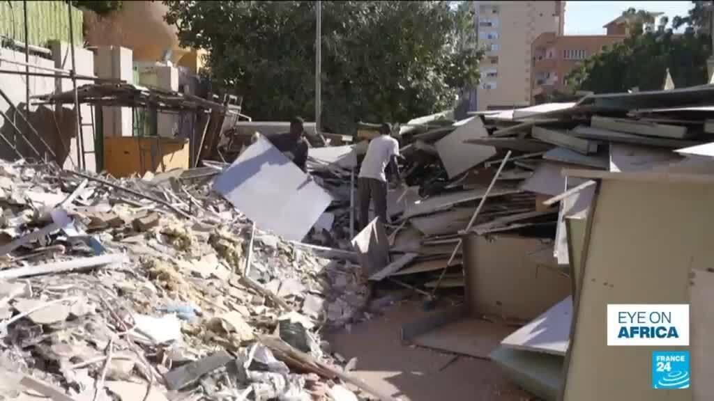 Video thumbnail for Sudanese slowly rebuild war-ravaged capital Khartoum