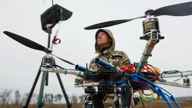 'Video thumbnail for Ukraine deploys AI-powered drone swarms against Russian forces: Report'