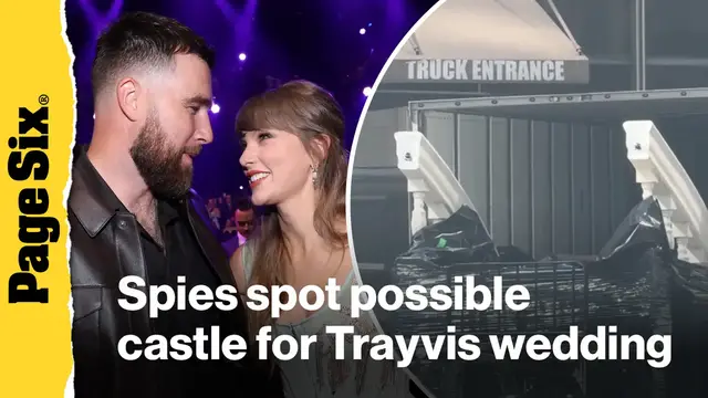 Video thumbnail for Spies spot possible castle for Taylor Swift and Travis Kelce's fairytale wedding at MSG
