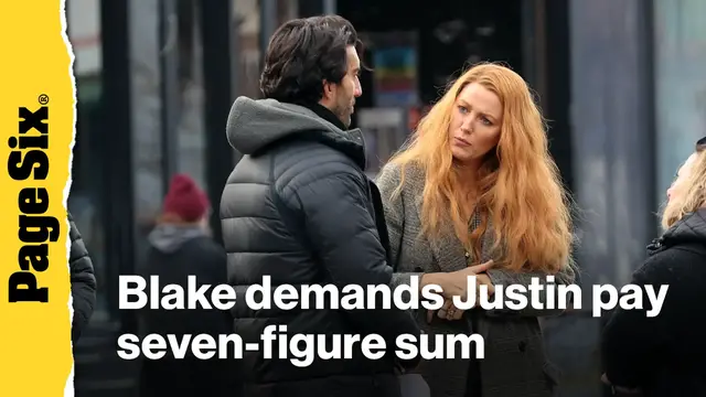 Video thumbnail for Blake Lively demands Justin Baldoni pay staggering seven-figure sum after settling legal war