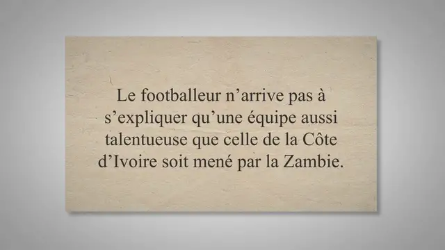 'Video thumbnail for Méforme de l’équipe nationale de Côte d’Ivoire Sadio Mane accuse les joueurs'