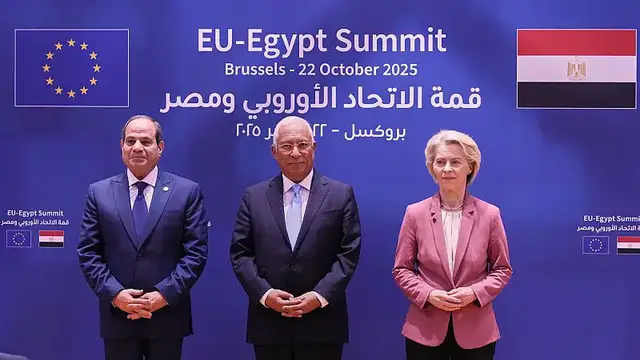 'Video thumbnail for Egypt, EU hold first-ever summit to deepen ties on trade, security, and migration'