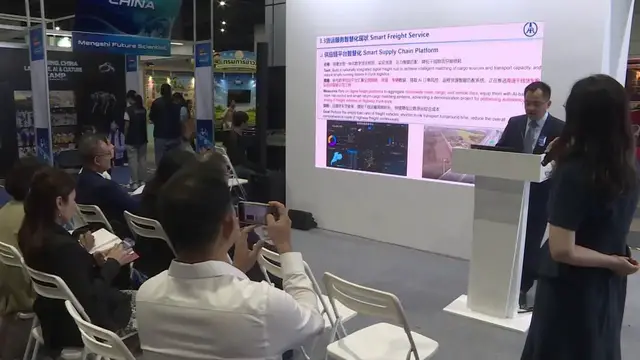 Video thumbnail for Thailand: China Pavilion Highlights Tech Fair in Bangkok.