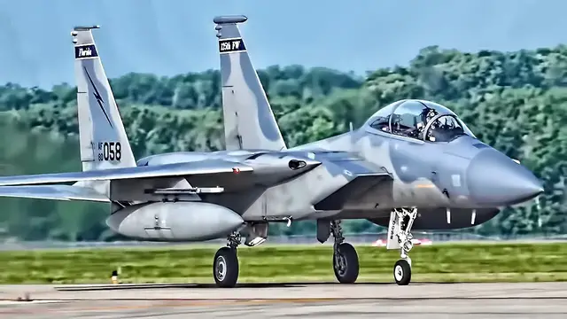 'Video thumbnail for F-15 Eagles Evacuate In Advance Of Hurricane Dorian'