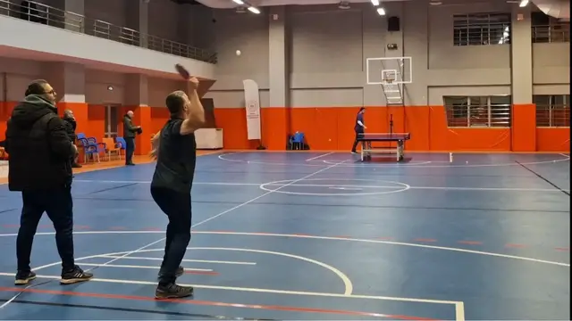 'Video thumbnail for Longest table tennis serve - 16.7 metres by Osman Gurcu'