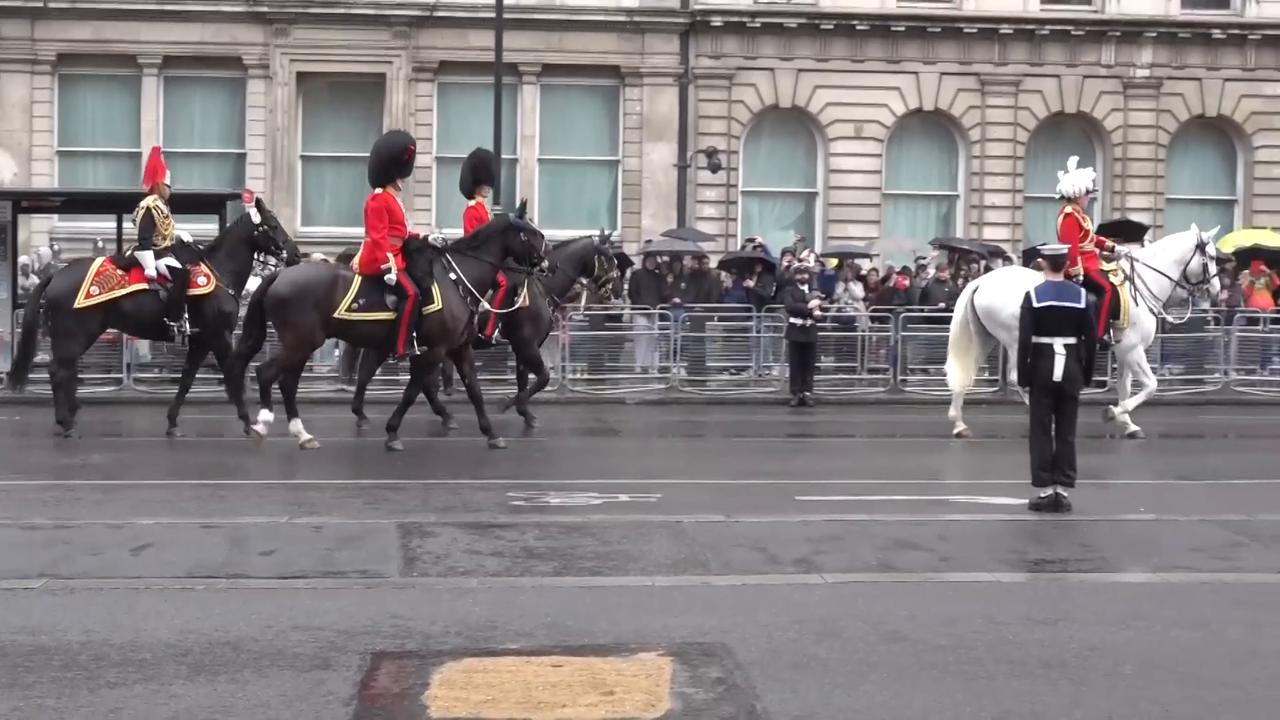 Video thumbnail for US: King Charles III arrives at Parliament to deliver King’s Speech.