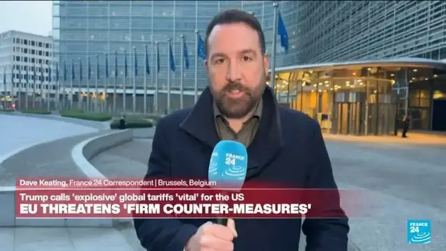 'Video thumbnail for Trump's tariffs: European Union threatens 'firm counter-measures''