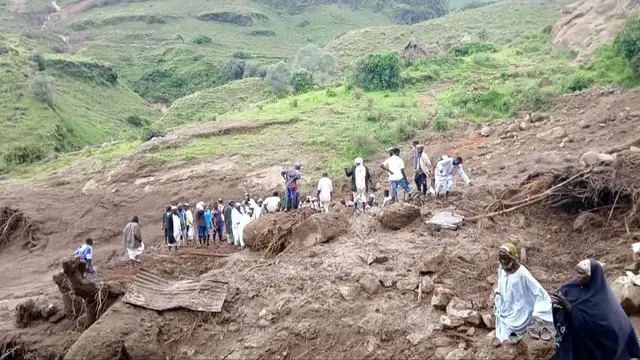 'Video thumbnail for Landslide kills more than 1,000 in Sudan’s Darfur region, armed group says'