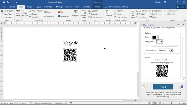 'Video thumbnail for Insert a QR Code in Microsoft Word'