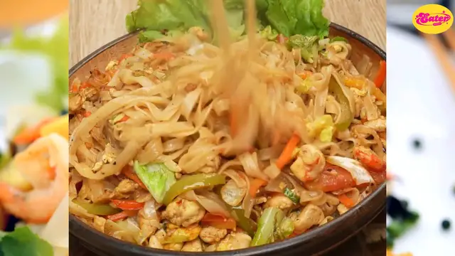 Video thumbnail for Pad Thai Noodles Restaurant Style Recipe