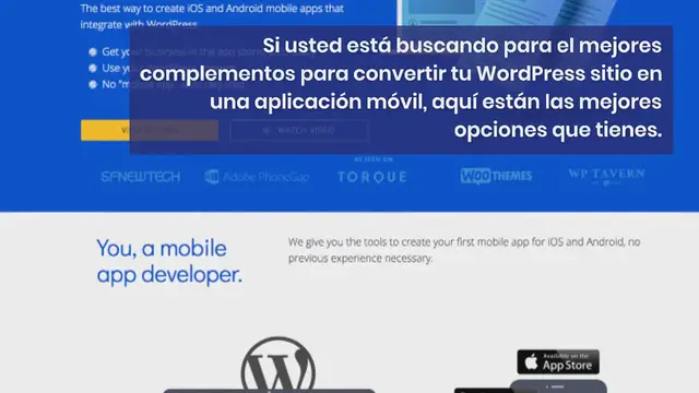 Video thumbnail for 5 Best WordPress Complementos para transformar su sitio web en una aplicación móvil