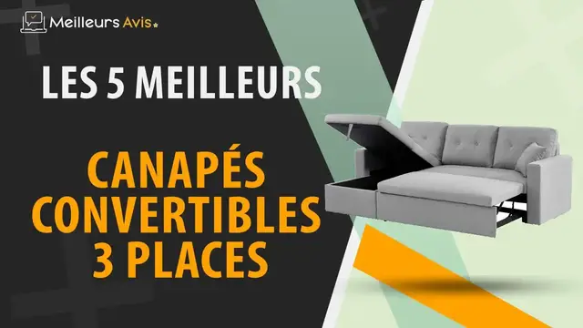 Video thumbnail for ⭐️ MEILLEUR CANAPE CONVERTIBLE 3 PLACES - Avis & Guide d'achat (Comparatif 2022)