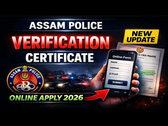 Video thumbnail for Assam Police Verification Certificate Online Apply 2026 | Step by Step Full Process