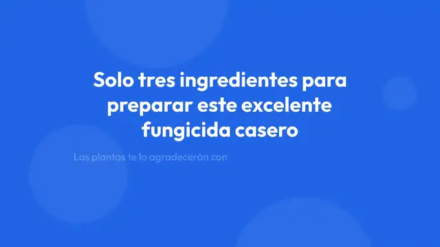 Video thumbnail for El potentísimo fungicida casero para plantas: estos 3 ingredientes serán suficientes