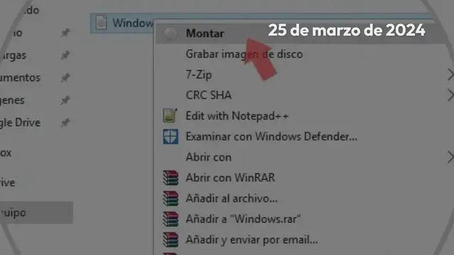 Video thumbnail for Monta, desmonta y graba imágenes ISO en Windows 10 sin programas