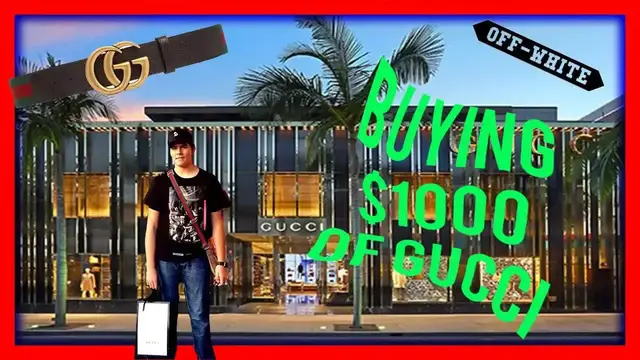 Video thumbnail for BUYING $1000 OF GUCCI IN 10 MINUTES AND CLOUT GANG MERCH IS LIT (Vlog # 18) | Tanklessleech