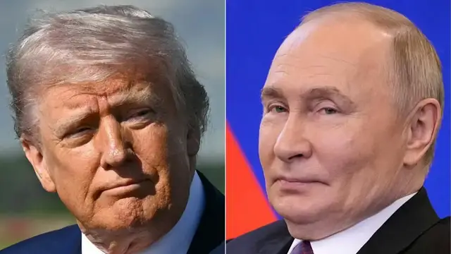 'Video thumbnail for Trump praises progress with Russia following Witkoff meeting with Putin'