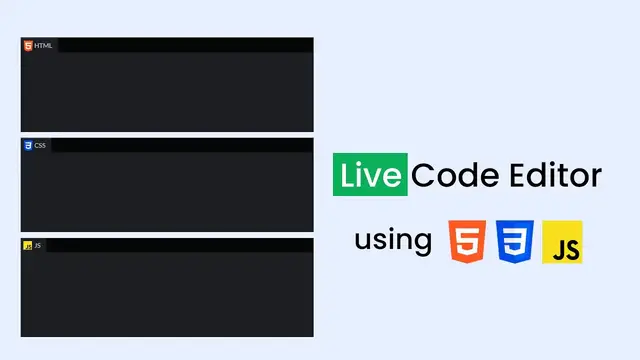 Video thumbnail for How To Make Live Code Editor Using HTML CSS And JavaScript _ Online Code Editor Like CodePen
