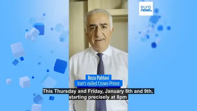 Video thumbnail for Mass protests erupt in Iran's capital after exiled prince's call, internet shut off nationwide