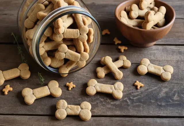 Video thumbnail for Homemade Dog Biscuit Recipe
