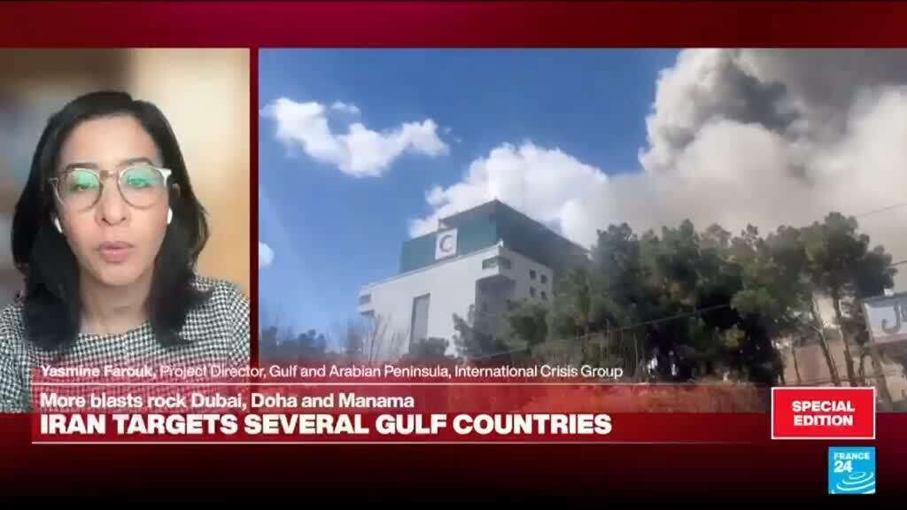 Video thumbnail for Iran targets gulf countries: More blasts rock Dubai, Doha and Manama