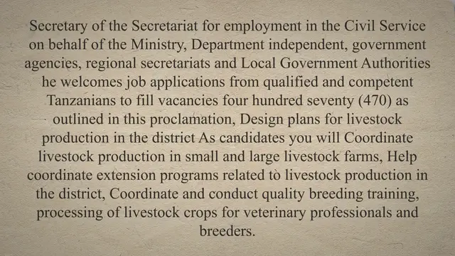 'Video thumbnail for Latest 470 Jobs at Secretariat ya Ajira:UTUMISHI'