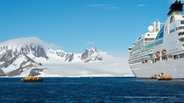 'Video thumbnail for Influencer stranded in Antarctica raises questions about how to travel there'