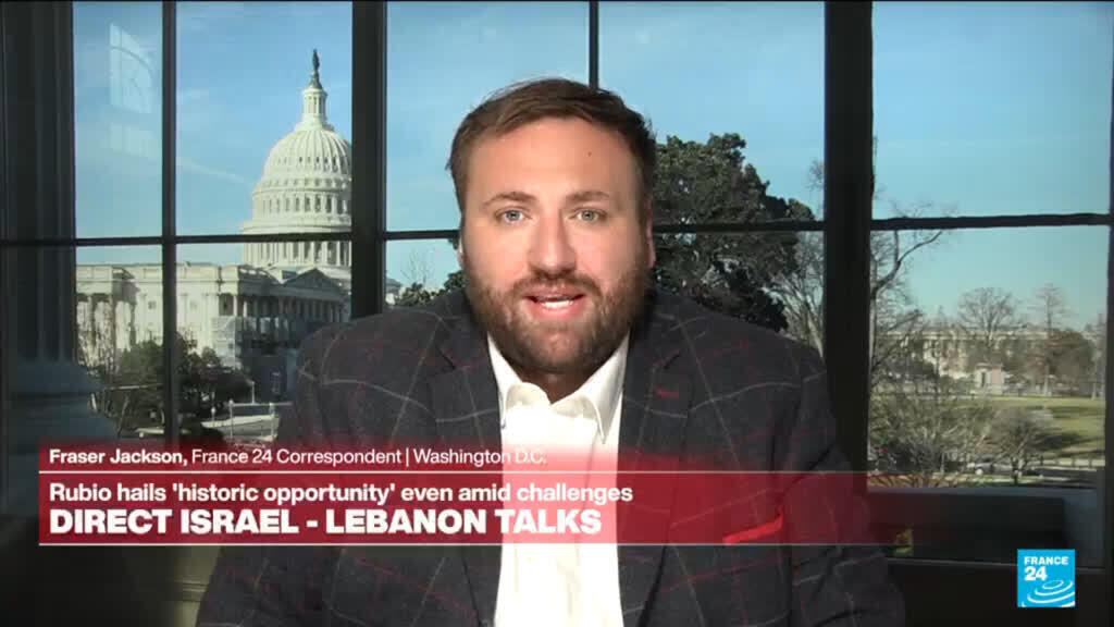 Video thumbnail for Israel-Lebanon talks: US Rubio hails 'historic opportunity' even amid challenges