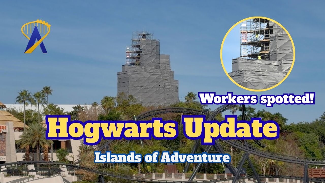 Video thumbnail for Hogwarts Castle Update, Workers Spotted! - Islands of Adventure, Universal Orlando Resort