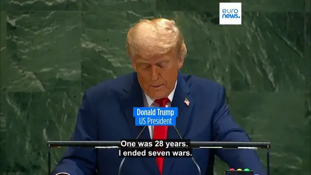'Video thumbnail for 'Your countries are being ruined' by migration, Trump tells Europe at the UN'