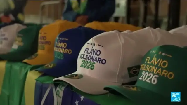 Video thumbnail for Flavio Bolsonaro launches Brazil presidential campaign, touts support from Milei