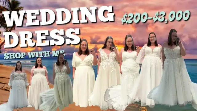 Video thumbnail for David's Bridal Wedding Dress Shopping in Houston