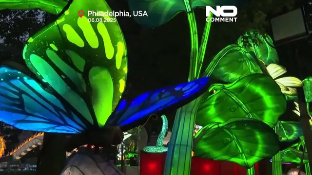 'Video thumbnail for WATCH: Philadelphia’s Franklin Square glows in annual lantern festival'