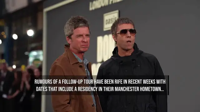 Video thumbnail for Oasis tease tour announcement with Manchester drone display.