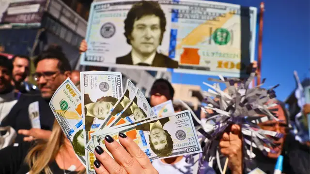 'Video thumbnail for Milei tames inflation, but Argentines still struggle to afford basics'
