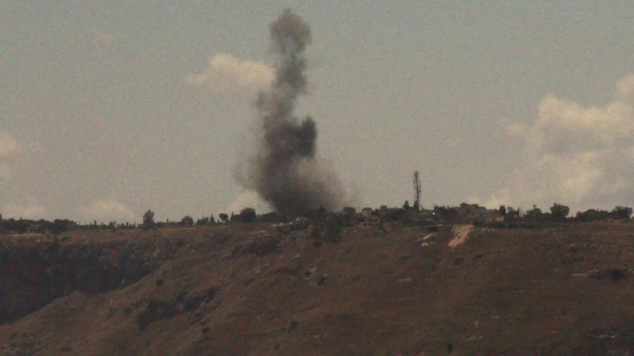 Video thumbnail for Lebanon: Church, Christian school damaged in Israeli strikes in southern Lebanon's Nabatieh.