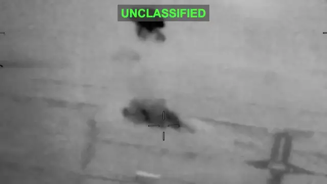 Video thumbnail for Iran: U.S. Attack On Iranian Targets Captured In Infrared Video.