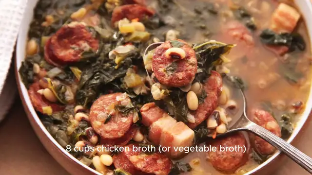 Video thumbnail for Black-Eyed Pea Soup with Sausage Recipe