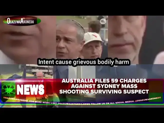 Video thumbnail for Australia Files 59 Charges Against Sydney Mass Shooting Surviving Suspect