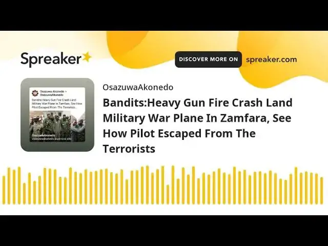 Video thumbnail for Bandits:Heavy Gun Fire Crash Land Military War Plane In Zamfara, See How Pilot Escaped From The Terr